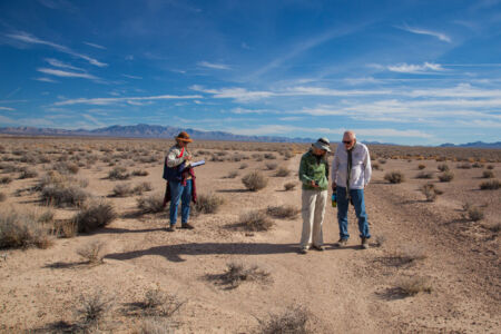 Archaeology field trip near Brown Springs, California. Photo by Jack Prichett. California