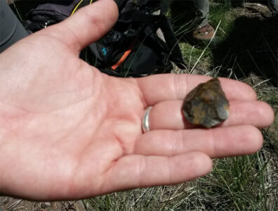 Native American awl examined near the Old Spanish Trail is a reminder of the rich, important contributions of the earliest travelers on the trail. Remember, all archeological resources on federal lands are protected by law. Look but do not remove! Along the Trail